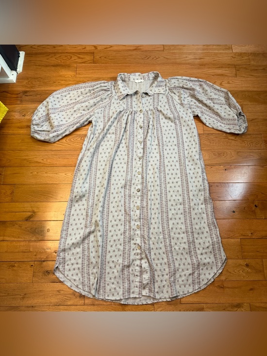 Easel Los Angeles Dresses & Skirts - Easel Cotton Gauze Button-Down Cottagecore Dress
